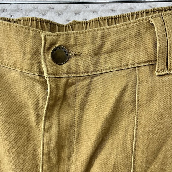 Knox Rose Cropped‎ Cargo Pants High Waist Casual Trousers Khaki XL - Picture 3 of 12